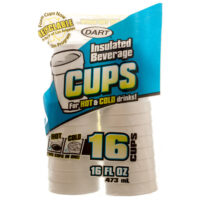 ขายส่ง แก้วโฟม , ถ้วยโฟม ยี่ห้อ Dart 16oz 16 ใบ/แพ็ค ( สินค้าจากอเมริกา )