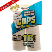 ขายส่ง แก้วโฟม , ถ้วยโฟม ยี่ห้อ Dart 16oz 16 ใบ/แพ็ค ขั้นต่ำ 10 แพ็ค ( สินค้าจากอเมริกา )
