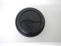 ขายส่ง ฝาแก้วพลาสติก แบบเรียบ สำหรับ แก้วกาแฟ 12oz สีดำ : 1 ลัง - Image 2