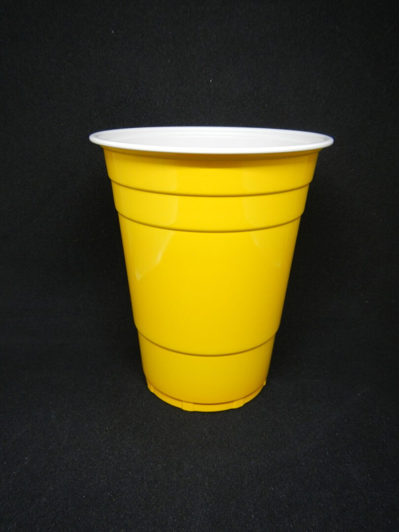 ขายส่ง แก้วพลาสติกสีเหลือง แก้วเหลือง Yellow party cup 16oz - Image 2