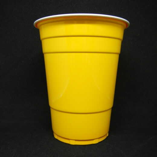 ขายส่ง แก้วพลาสติก สีเหลือง Yellow party cup 16oz