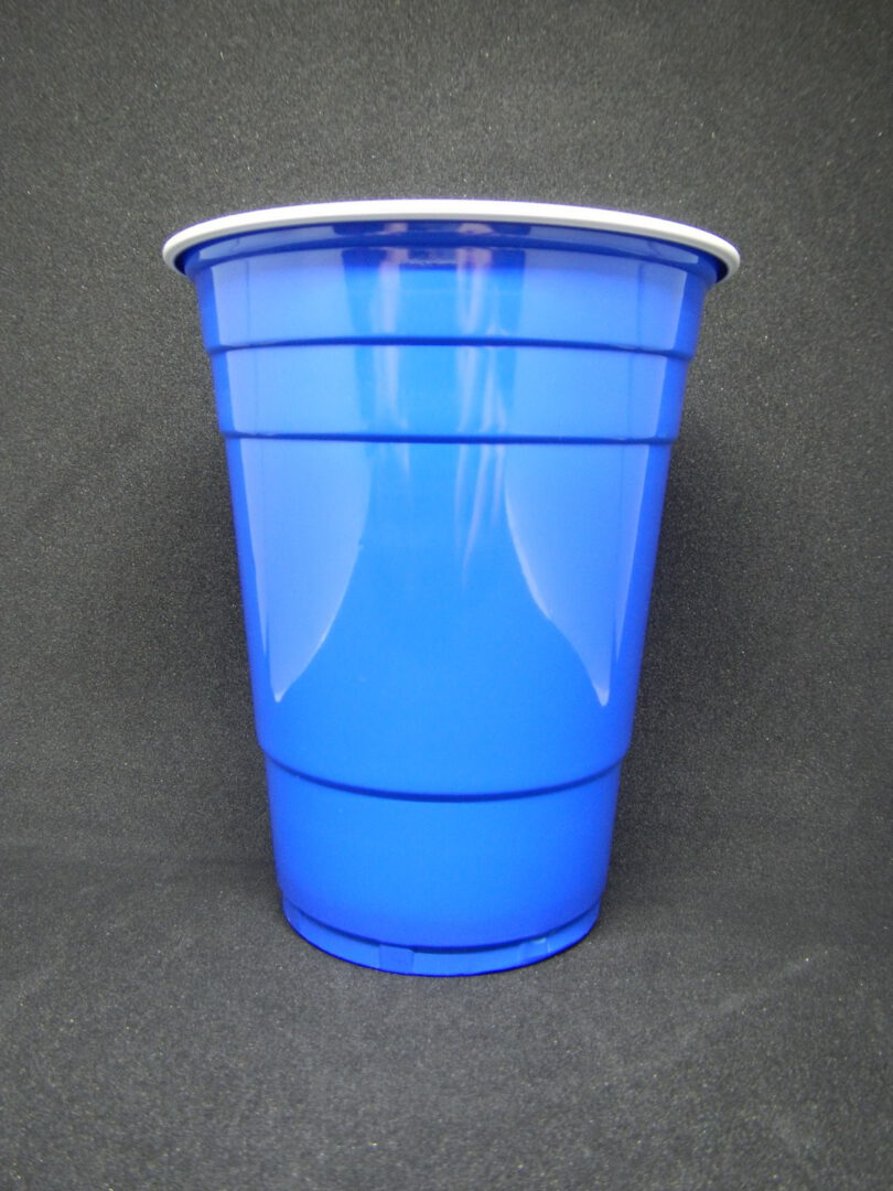 ขายส่ง แก้วพลาสติกสีน้ำเงิน แก้วน้ำเงิน แก้วปาร์ตี้ Blue party cup 16oz - Image 3