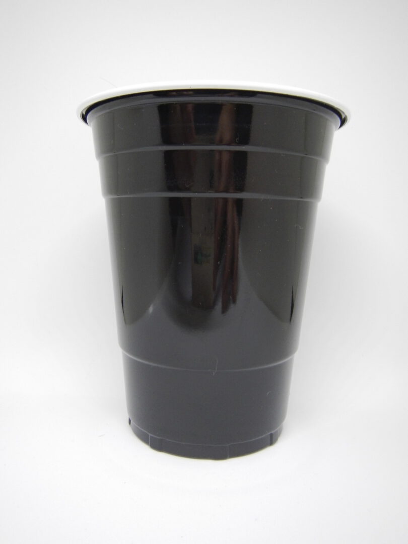 ขายส่ง แก้วพลาสติกสีดำ แก้วดำ แก้วปาร์ตี้ Black party cup 16oz - Image 2