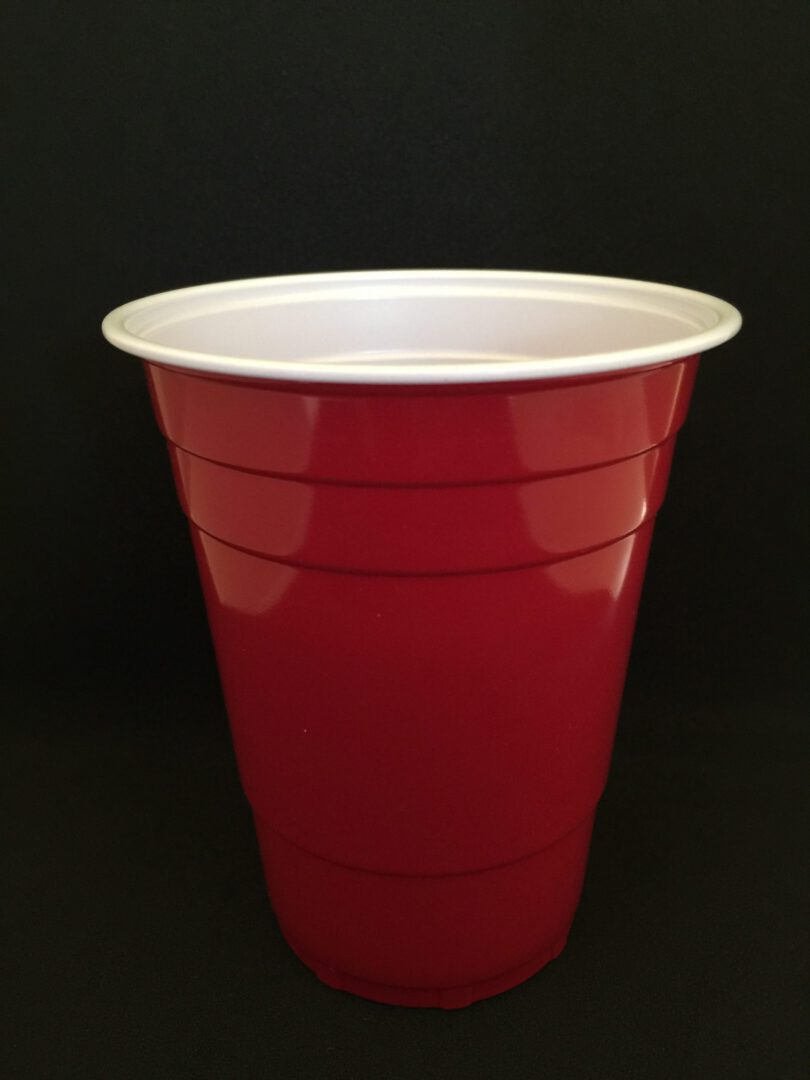 ขายส่ง แก้วพลาสติกสีแดง แก้วแดง แก้วปาร์ตี้ Red cup 16oz - Image 2