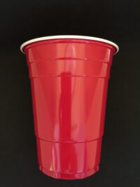 ขายส่ง แก้วพลาสติกสีแดง แก้วแดง Red cup 16oz