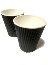 ขายส่ง แก้วกระดาษ Black ripple wall paper cup 12oz : 1 ลัง - Image 3