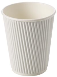 ขายส่ง แก้วกระดาษ White ripple wall paper cup 12oz : 1 กล่อง - Image 2