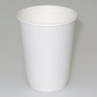 ขายส่ง แก้วกาแฟ กระดาษ 2 ชั้น White double wall 12oz สีขาว : 1 ลัง