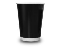 ขายส่ง แก้วกาแฟ กระดาษ 2 ชั้น Black double wall 12oz สีดำ : 1 ลัง