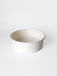 ขายส่ง กล่องอาหารกระดาษ ทรงกลม 20oz สีขาว