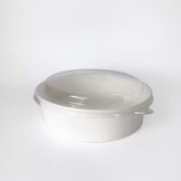 ขายส่ง กล่องอาหารกระดาษ ทรงกลม 26oz สีขาว - Image 2