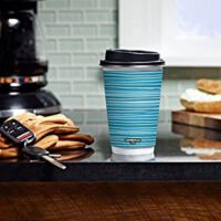 ขายส่ง แก้วกาแฟกระดาษ 2 ชั้น double wall cup 12oz สีฟ้า : 1 ลัง - Image 2