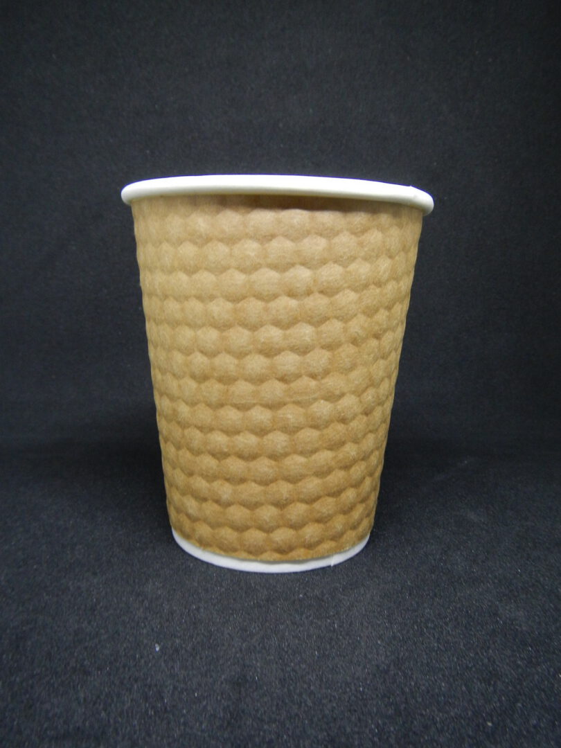 ขายส่ง แก้วกาแฟกระดาษ 2 ชั้น Kraft diamond wall 8oz : 1 ลัง - Image 2