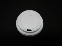 ขายส่ง ฝาแก้วพลาสติก แบบนูน สำหรับ แก้วกาแฟ 8oz สีขาว : 1 ลัง