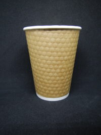 ขายส่ง แก้วกาแฟกระดาษ 2 ชั้น Kraft diamond wall 12oz : 1 ลัง - Image 2