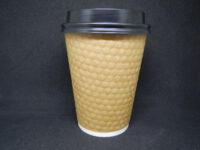 ขายส่ง แก้วกาแฟกระดาษ 2 ชั้น Kraft diamond wall 12oz : 1 ลัง - Image 3