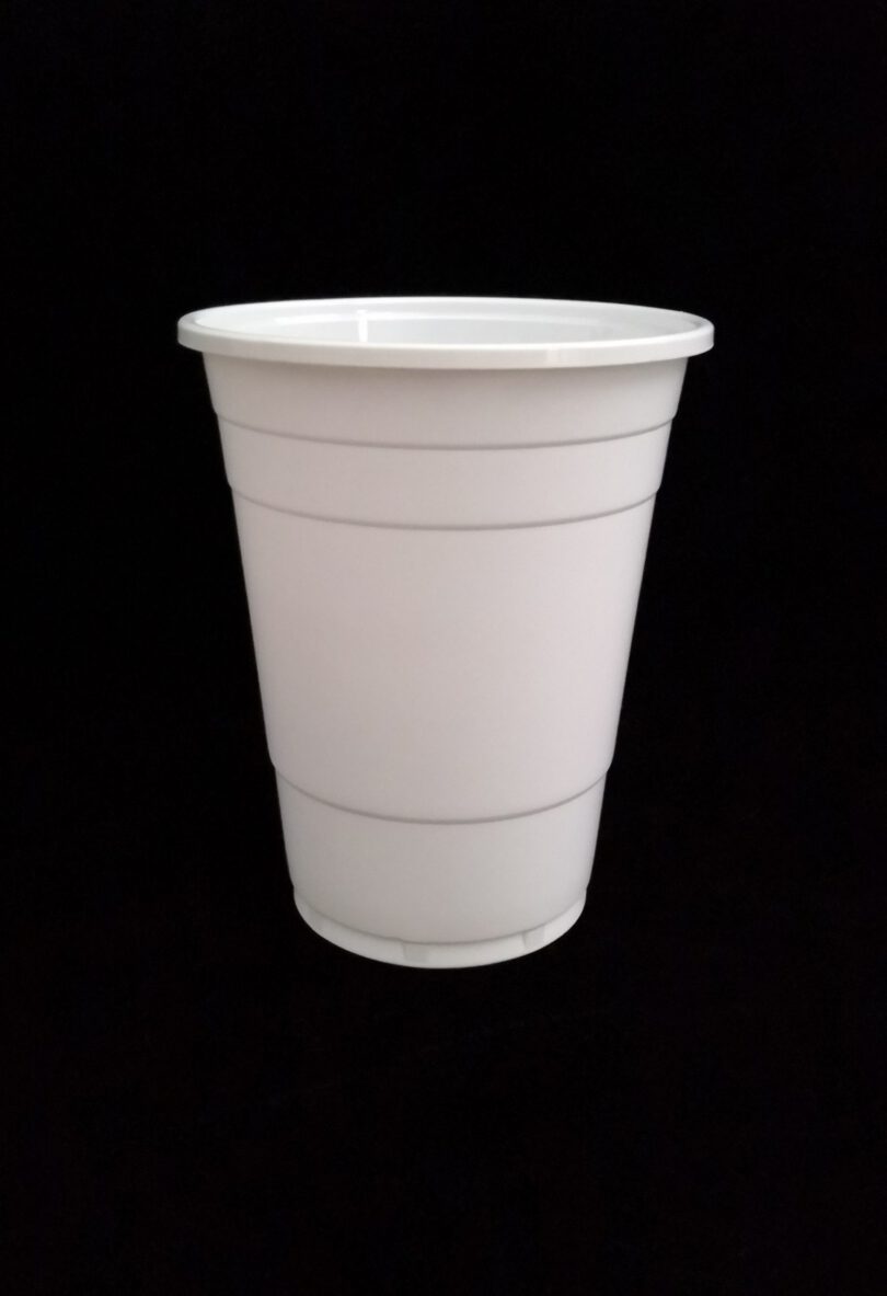 แก้วพลาสติก สีขาว 16oz - 1 ขายส่ง แก้วพลาสติกสีขาว แก้วขาว แก้วปาร์ตี้ White party cup 16oz - Image 1