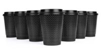 ขายส่ง แก้วกระดาษ 2 ชั้น แก้วกาแฟ double wall paper cup 8oz สีดำ ลายจุด : 1 ลัง - Image 3