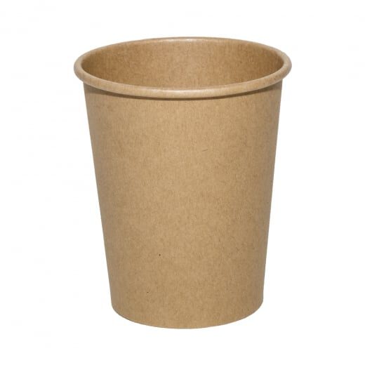 ขายส่ง แก้วกระดาษ single wall kraft paper cup 12oz สีขาว : 1 ลัง