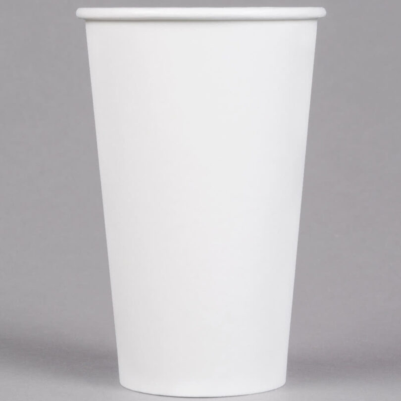 แก้วกาแฟ 16oz 2 ขายส่ง แก้วกระดาษ single wall paper cup 16oz สีขาว : 1 ลัง - Image 2