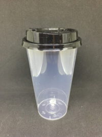 ขายส่ง แก้ว PP เนื้อแข็ง พร้อมฝารุ่นใหม่ 16oz สีดำ : 1 ลัง - Image 2