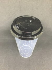 ขายส่ง แก้ว PP เนื้อแข็ง พร้อมฝารุ่นใหม่ 16oz สีดำ : 1 ลัง