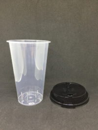 ขายส่ง แก้ว PP เนื้อแข็ง พร้อมฝารุ่นใหม่ 16oz สีดำ : 1 ลัง - Image 3