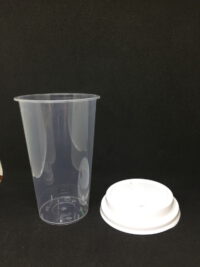 ขายส่ง แก้ว PP เนื้อแข็ง พร้อมฝารุ่นใหม่ 16oz สีขาว : 1 ลัง - Image 3