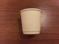 Promotion!! แก้วกระดาษ White double wall paper cup 4oz พร้อมฝาดำ - Image 3