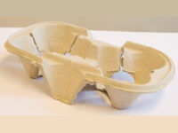 ขายส่ง ถาดหลุม แบบ 2 หลุม สำหรับใส่เครื่องดื่ม cup paper holder tray : 1 ลัง