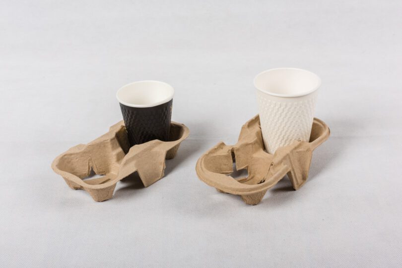 ถาดหลุม 2 หลุม 3 ขายส่ง ถาดหลุม แบบ 2 หลุม สำหรับใส่เครื่องดื่ม cup paper holder tray : 1 ลัง - Image 3
