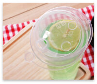 ขายส่ง แก้วพลาสติก PP เนื้อแข็ง ทรงกลม พร้อมฝารุ่นใหม่ 24oz สีใส : 1 ลัง - Image 4