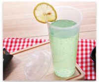 ขายส่ง แก้วพลาสติก PP เนื้อแข็ง ทรงกลม พร้อมฝารุ่นใหม่ 24oz สีใส : 1 ลัง