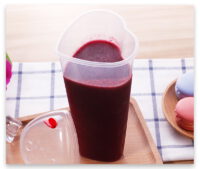 ขายส่ง แก้วพลาสติก PP เนื้อแข็ง ทรงหัวใจพร้อมฝา 24oz สีใส : 1 ลัง - Image 2