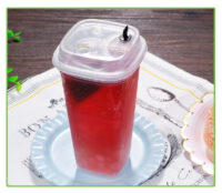 ขายส่ง แก้วพลาสติก PP เนื้อแข็ง ทรงสี่เหลี่ยม พร้อมฝา 16oz สีใส : 1 ลัง