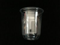 ขายส่ง แก้วพลาสติก Pet U plastic cup ทรงแคปซูล 16oz พร้อมฝาชาชีส เปิดครึ่ง : 1 ลัง - Image 3