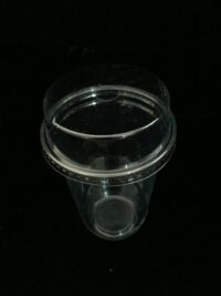 ขายส่ง แก้วพลาสติก Pet U plastic cup ทรงแคปซูล 20oz พร้อมฝาหัวตัด : 1 ลัง - Image 4