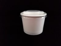 ขายส่ง ถ้วยไอศครีม พร้อมฝาพลาสติกสีใส และ ช้อน 5oz : 1 ลัง