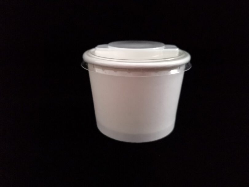 ถ้วยไอศครีม 5oz ฝาใส และ ช้อน - 1 ขายส่ง ถ้วยไอศครีม พร้อมฝาพลาสติกสีใส และ ช้อน 5oz : 1 ลัง - Image 1