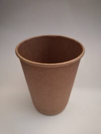 ขายส่ง แก้วกระดาษ 2 ชั้น สีน้ำตาล kraft double wall paper cup 12oz พร้อมฝา : 1 ลัง - Image 2