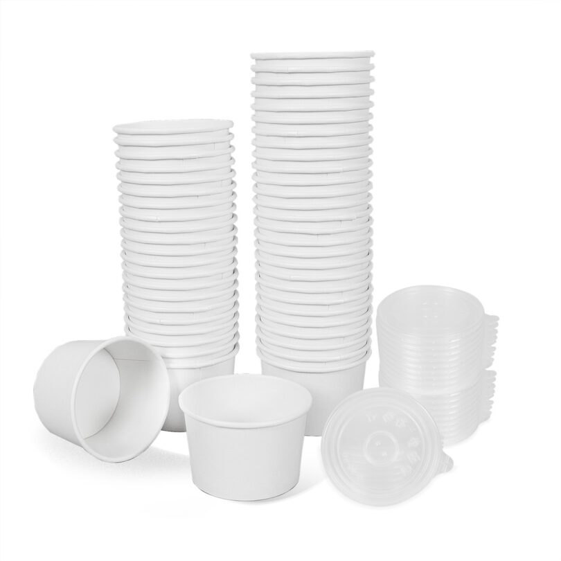 ถ้วยกระดาษ 8oz - 1 ขายส่ง ถ้วยกระดาษ หรือ ถ้วยซุป 8oz พร้อมฝาปิด : 1 ลัง - Image 1