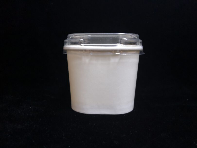 New!! ขายส่ง ถ้วยไอศครีม กระดาษ ทรงสี่เหลี่ยม พร้อมฝาใส 6oz : 1 ลัง - Image 4
