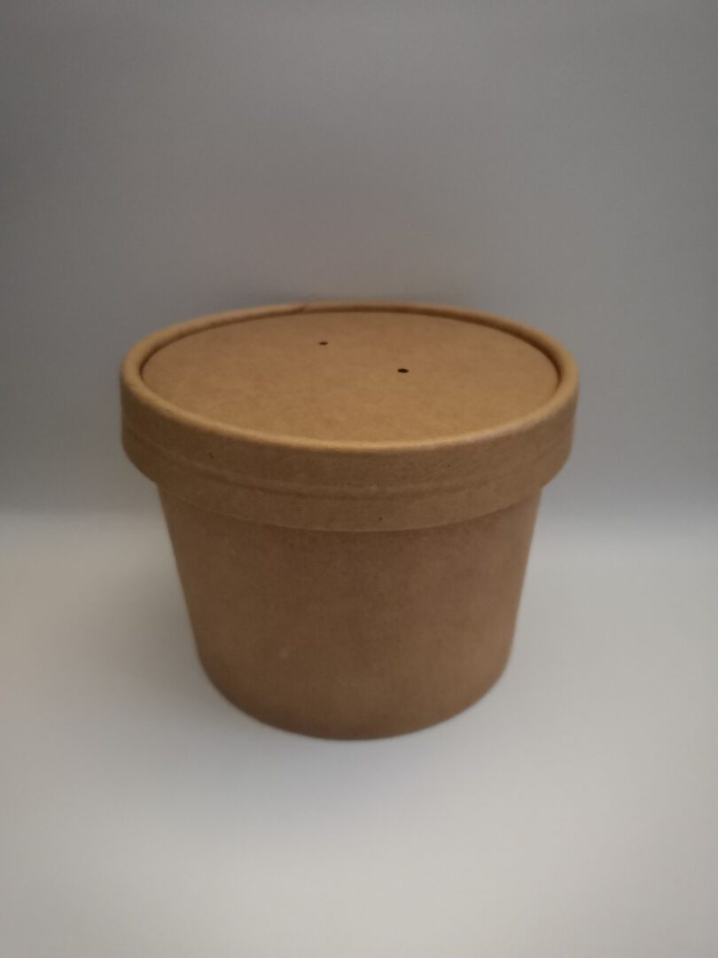 ถ้วยกระดาษ ถ้วยซุป พร้อมฝา สีน้ำตาล 8oz - 1 ขายส่ง ถ้วยกระดาษ ถ้วยซุป พร้อมฝากระดาษ 8oz สีน้ำตาล : 1 ลัง - Image 1