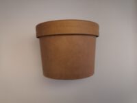 ขายส่ง ถ้วยกระดาษ ถ้วยซุป พร้อมฝากระดาษ 8oz สีน้ำตาล : 1 ลัง - Image 2