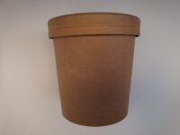 ขายส่ง ถ้วยกระดาษ ถ้วยซุป พร้อมฝากระดาษ 16oz สีน้ำตาล : 1 ลัง - Image 2