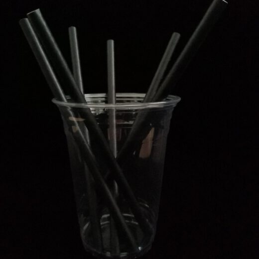 หลอดกระดาษ รักษ์โลก สีดำ ราคาส่ง : 1 กล่อง