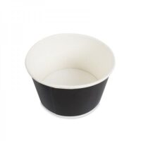 ขายส่ง ถ้วยกระดาษ ถ้วยซุป ชามกระดาษ 850ml พร้อมฝาปิด สีดำ : 1 ลัง - Image 2