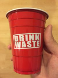 Promotion!!! สกรีนแก้ว แก้วพลาสติก สีแดง Red cup 16oz ( 5,000 ใบ ) - Image 4