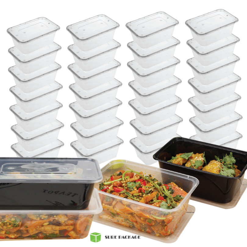 PP S1000ml -01 กล่องใส่อาหาร-กล่องพลาสติกใส่อาหาร