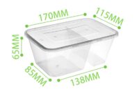 กล่องใส่อาหาร 2 ช่อง